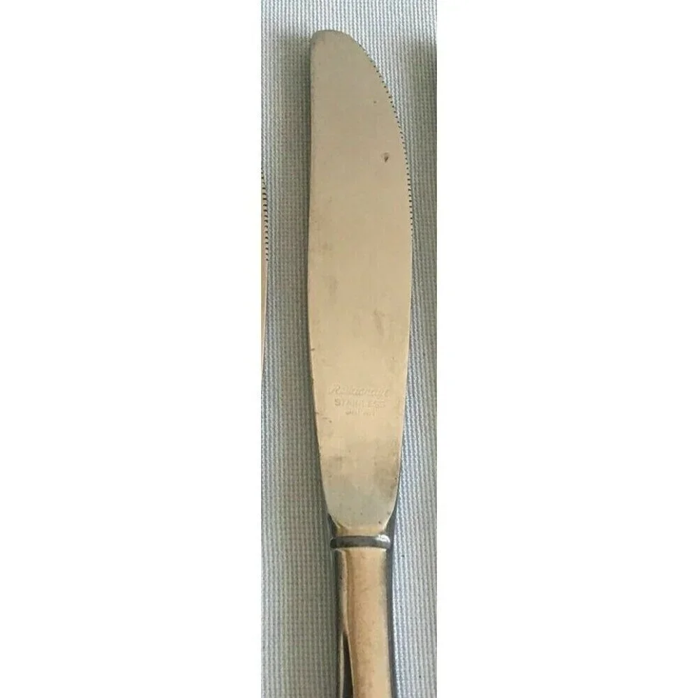 Single Reed & Barton Stainless Steel Knife Rebacraft Royal Bamboo Replacement